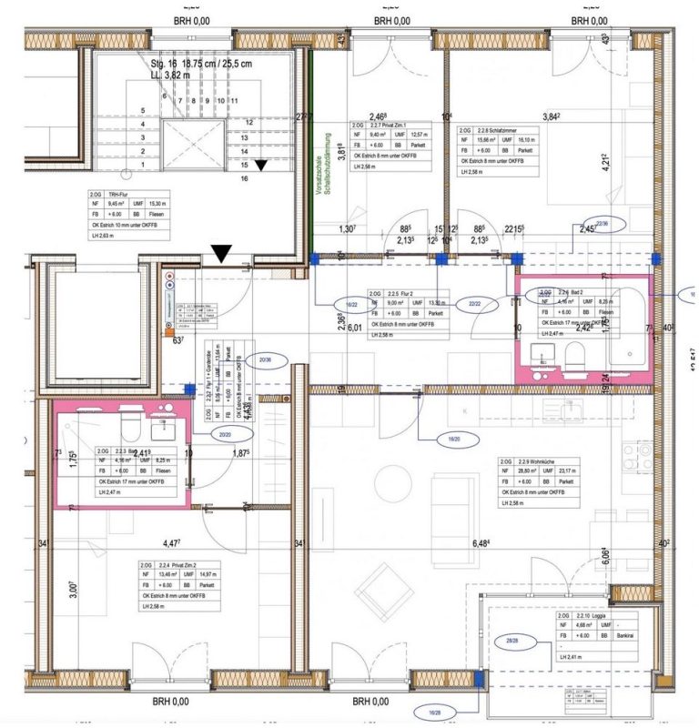 Grundriss Wohnung Typ E