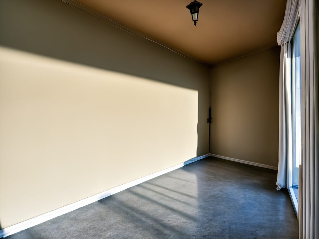 KI-generiertes Bild: Zimmer ohne Einrichtungsgegenstände